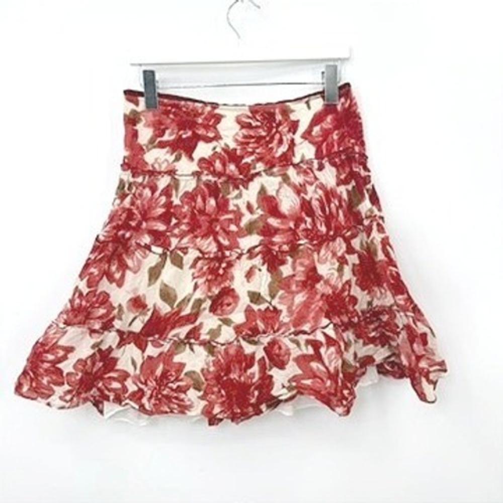 Vintage Speechless Skirt Women 7 Floral Boho Cottagecore Cotton Y2K Festival